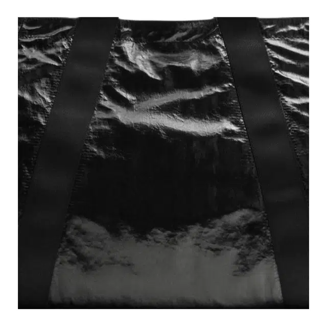 ZARA Shiny Tote Bag Nylon Black