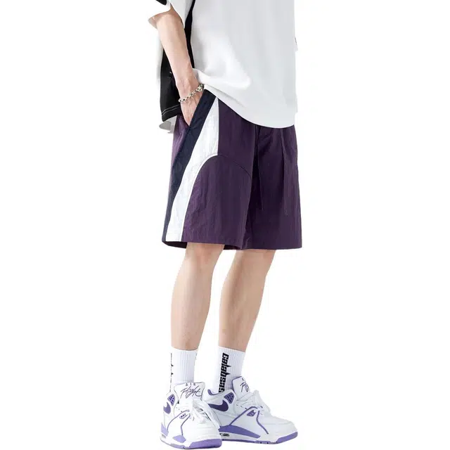 童先森 薄款外穿中腰五分裤休闲短裤 男款