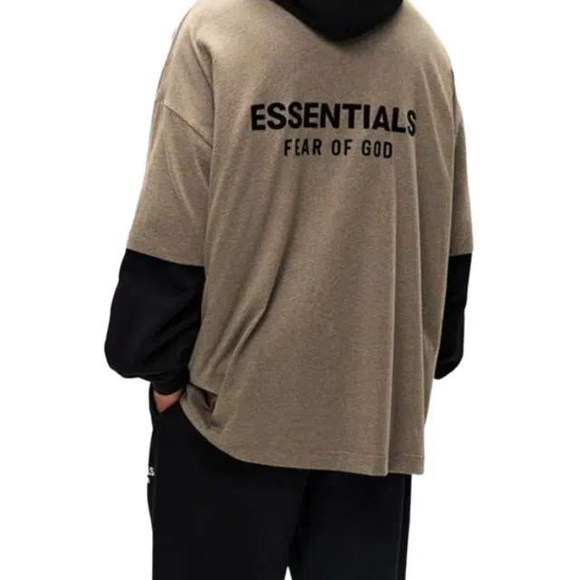 Fear of God Essentials FW24 Holiday Core Crewneck T-Shirt Deep Fog Grey