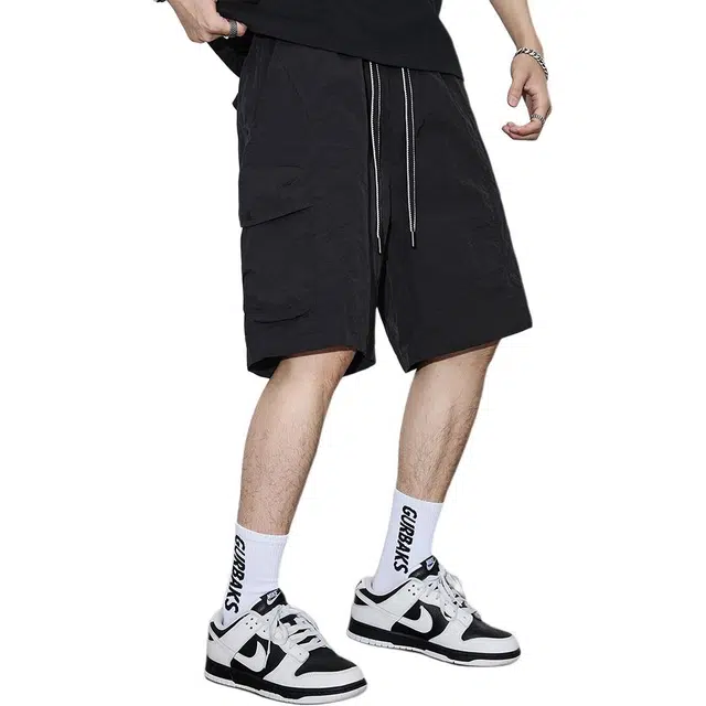 童先森 夏季潮流美式中腰休闲短裤 男款