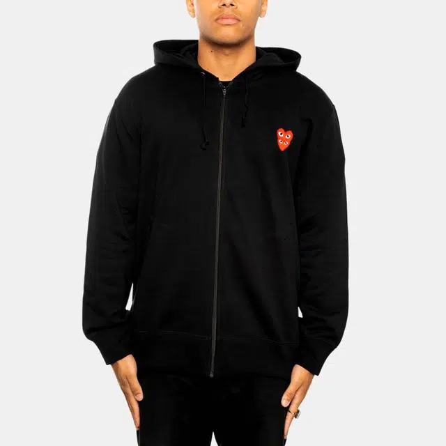 CDG Play Hoodie Black