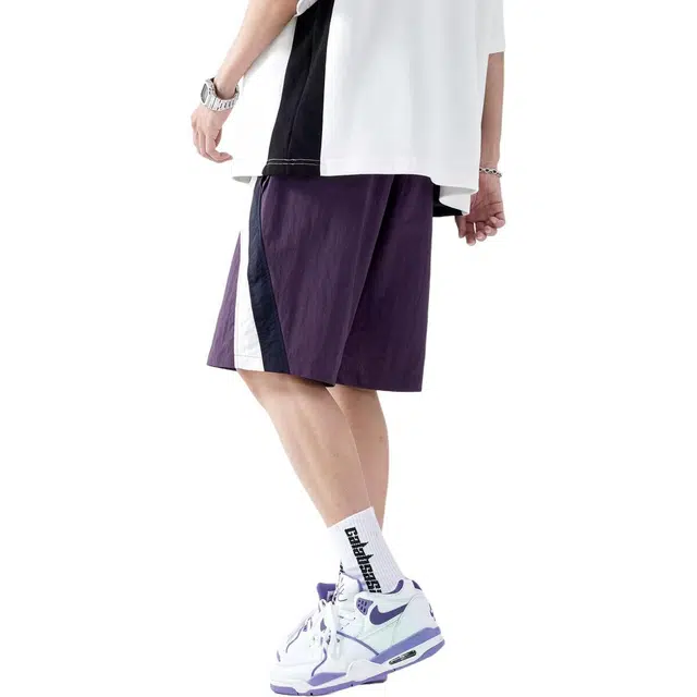 童先森 薄款外穿中腰五分裤休闲短裤 男款