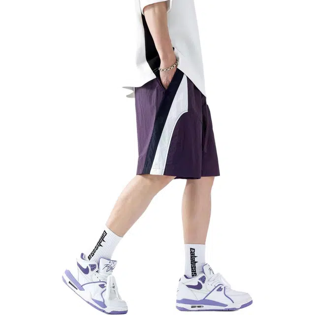 童先森 薄款外穿中腰五分裤休闲短裤 男款