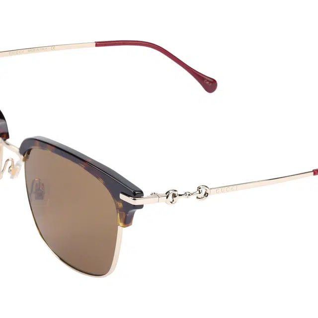 GUCCI 1955 Rectangular Sunglasses Brown