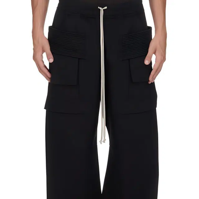 Rick Owens DRKSHDW FW24 Loose Sweatpants Black