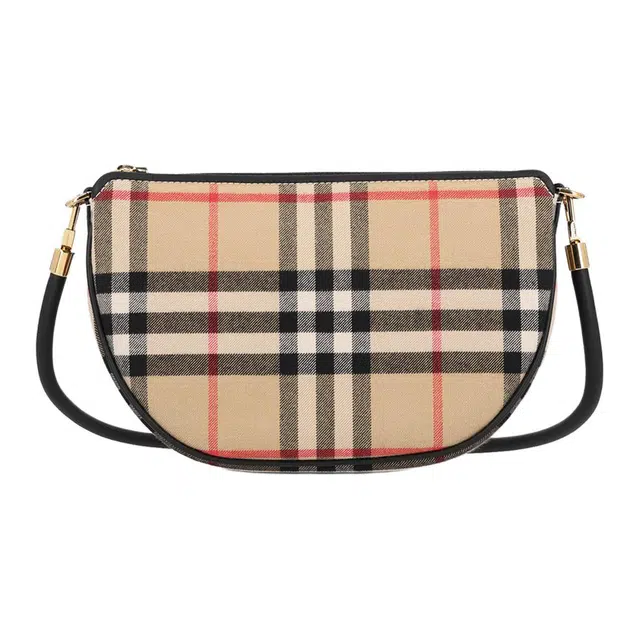 Burberry Olympia Crescent Bag Beige