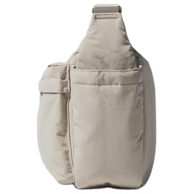UNIQLO Multi-Pocket Nylon Shoulder Bag Beige