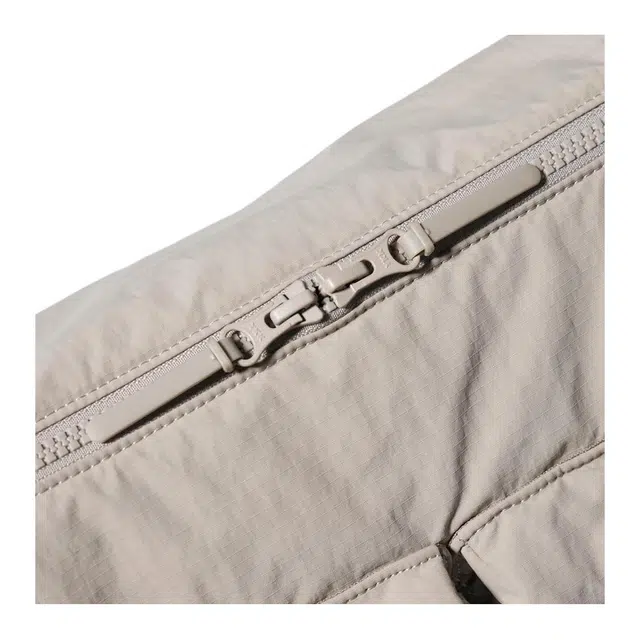 UNIQLO Multi-Pocket Nylon Shoulder Bag Beige