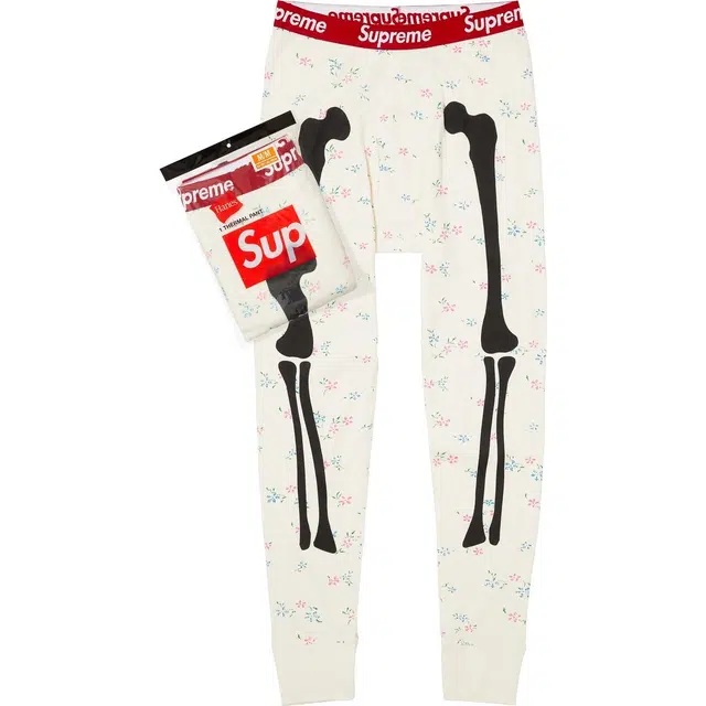 Supreme x Hanes Bones Thermal Pant