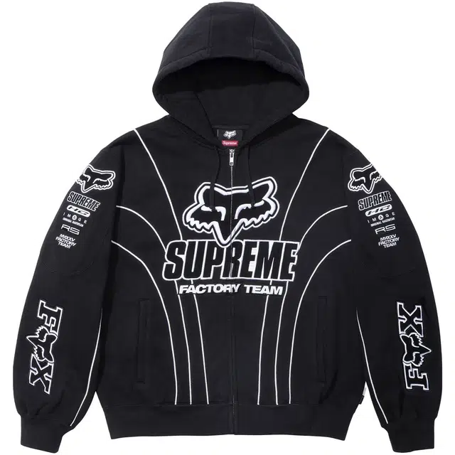 Supreme x Fox Racing FW25 Week 9 Zip Up Hoodie