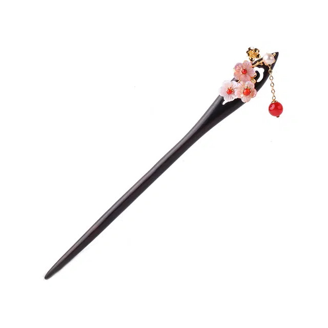 【四季流光 簪恋芳华】 凤凰涅磐 新中式檀木簪子古风步摇 优雅气质古典风格轻奢原创设计小众高级感#好运 黑檀 发簪 女款