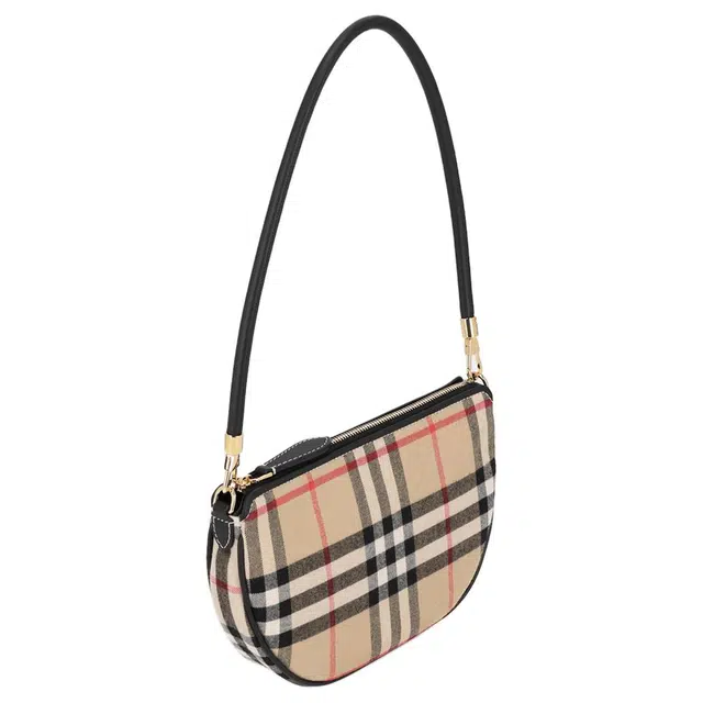 Burberry Olympia Crescent Bag Beige