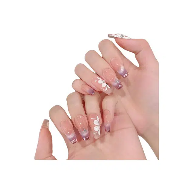 凡泽 紫罗兰冰花  穿戴甲 中梯紫色渐变 纯欲