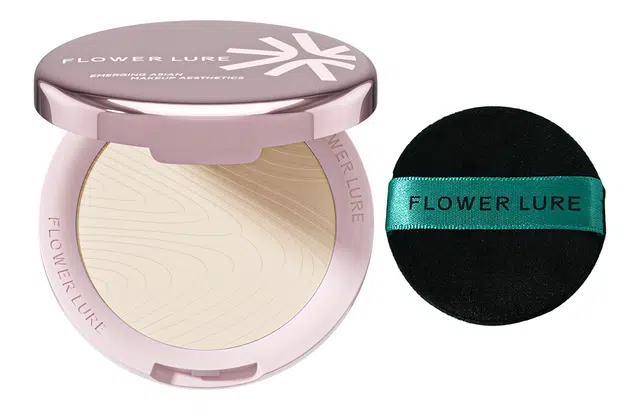 花间颂 玫瑰金柔雾高清粉饼磨皮轻薄 控油自然持久定妆 清透妆感 服帖不卡粉持妆不暗沉