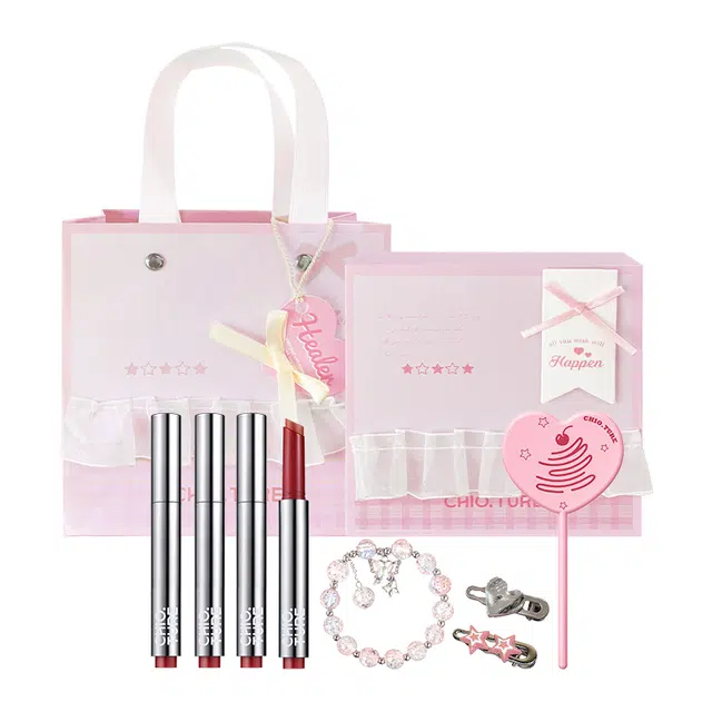 稚优泉 固体唇蜜礼盒 易上色自然玻璃唇素颜气色保湿镜面提亮肤色滋润水光