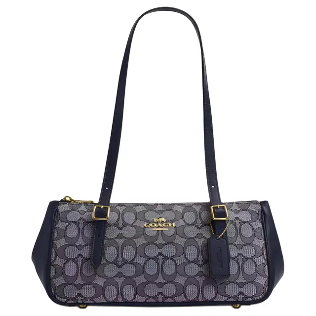 COACH Asher 34 Large Shoulder Bag Blue Gray