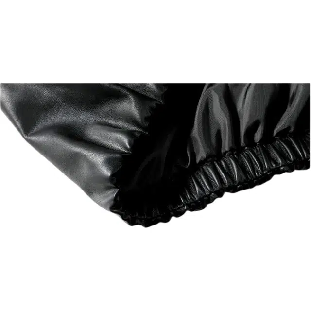 轻迎 连帽休闲百搭夹克皮衣 男款