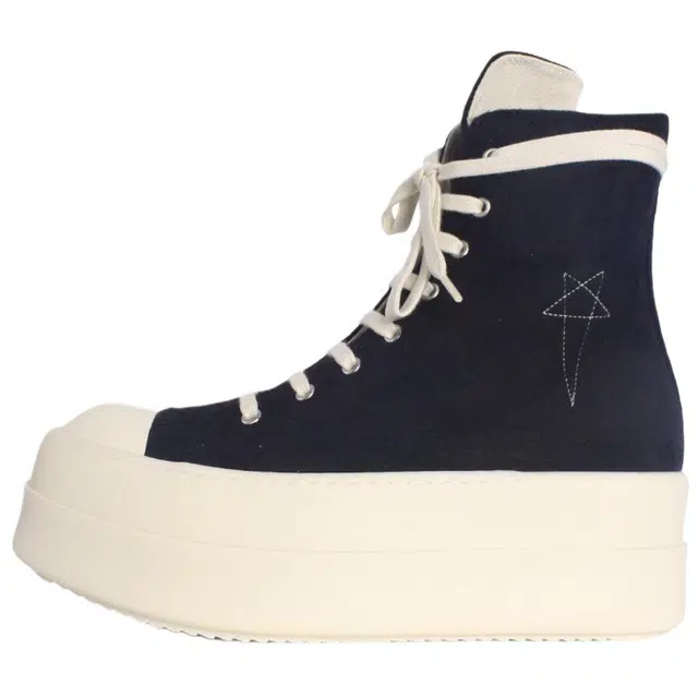 Rick Owens DRKSHDW High Top Zip Sneakers Black