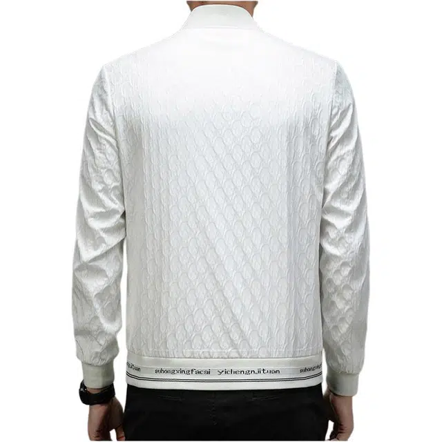 大白鲨 潮牌连帽外套男士秋季轻奢时尚高档印花欧货男装休闲帅气夹克 男款