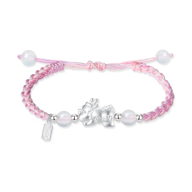 得物品牌免单福袋（天天抽免单活动专属 非卖品） 凤祥囍事 招财纳福轻奢精致简约小众设计高级感 日常通勤百搭手工 好运 纯银 手绳 女款