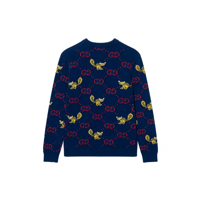 GUCCI x Freya Hartas FW21 Sweater Blue