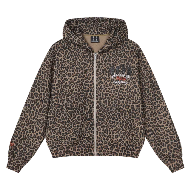 MEDM FW25 Leopard Waffle Hoodie