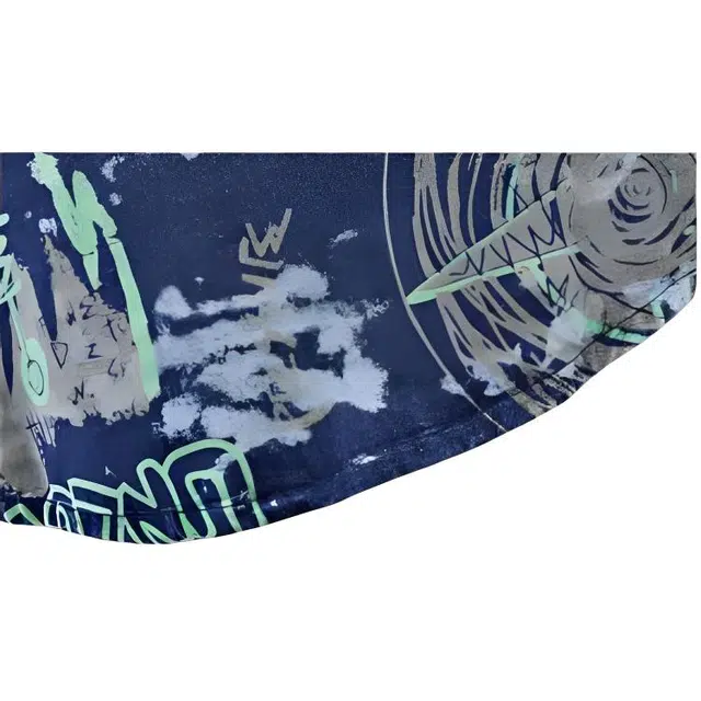 大白鲨 个性字母宽松百搭长袖夹克外套 男款 蓝色