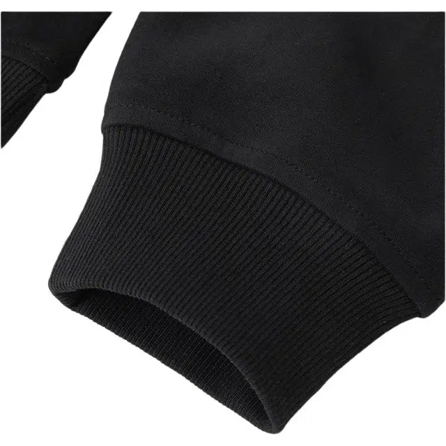 马员外 美式翻领拼接百搭时尚简约宽松卫衣 男款