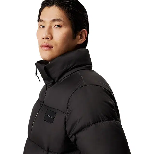 Calvin Klein Zip Hoodie Cotton Jacket Black