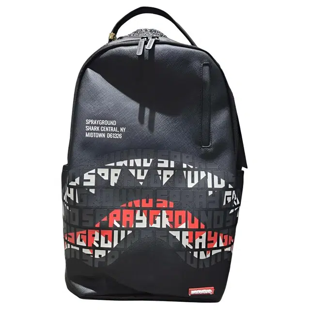 Sprayground PVC Backpack Black Red