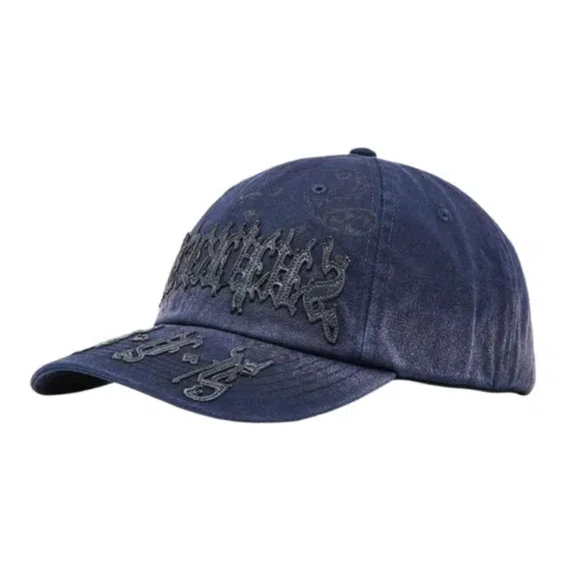 Supreme Navy Leather Cap