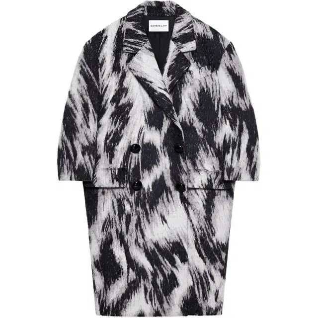 纪梵希 双排扣翻盖口袋大衣 女款