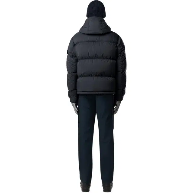 Stone Island Logo Embroidered Down Jacket