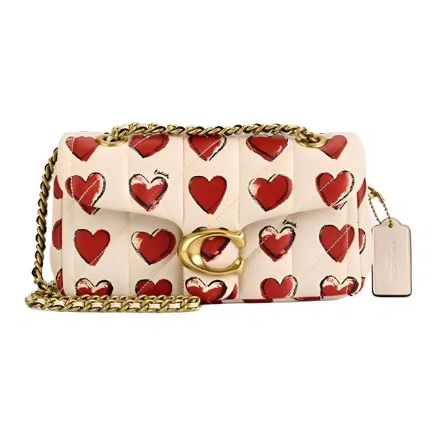 Coach Tabby 20 Quilted Heart Print