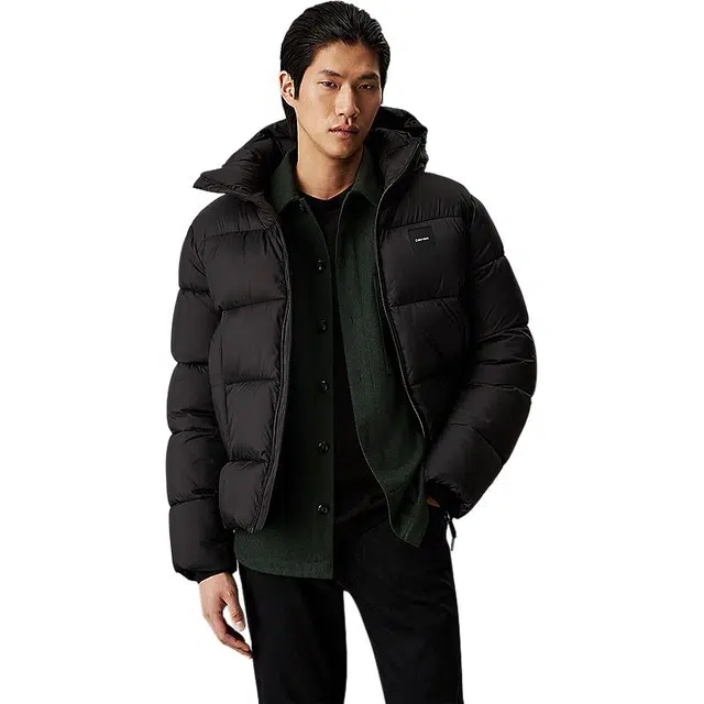 Calvin Klein Zip Hoodie Cotton Jacket Black