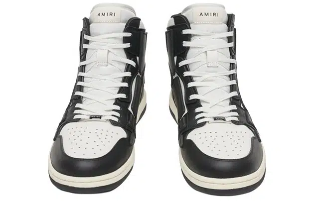 AMIRI Skel-Toe Hi Black White