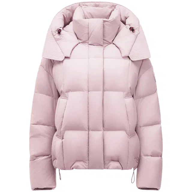 坦博尔 时尚连帽撞色纯色常规长袖通勤面包服羽绒服 女款