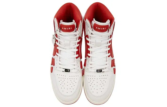 AMIRI Skel-Toe Hi White Red
