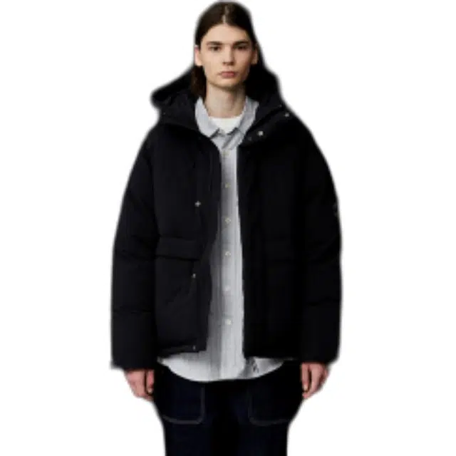 COVERNAT Down Hoodie Jacket Black