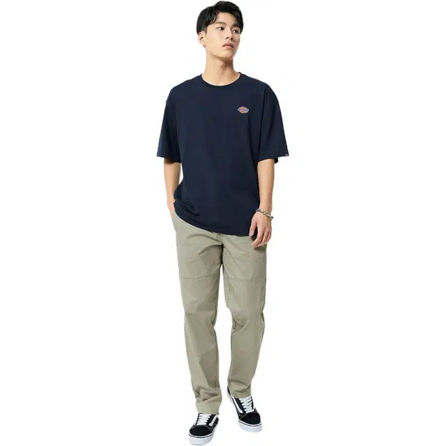 Dickies Logo Embroidery Tee Navy