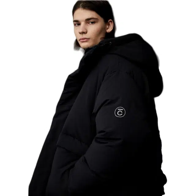 COVERNAT Down Hoodie Jacket Black