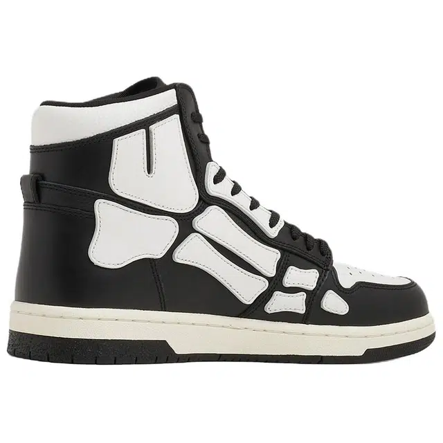 AMIRI Skel-Toe Hi Black White