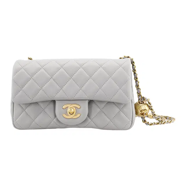 Chanel Classic Flap Mini Light Grey