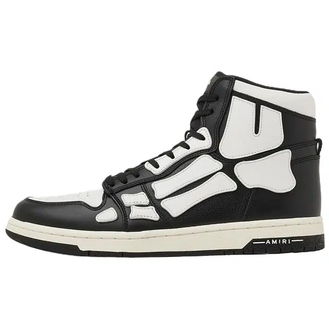 AMIRI Skel-Toe Hi Black White