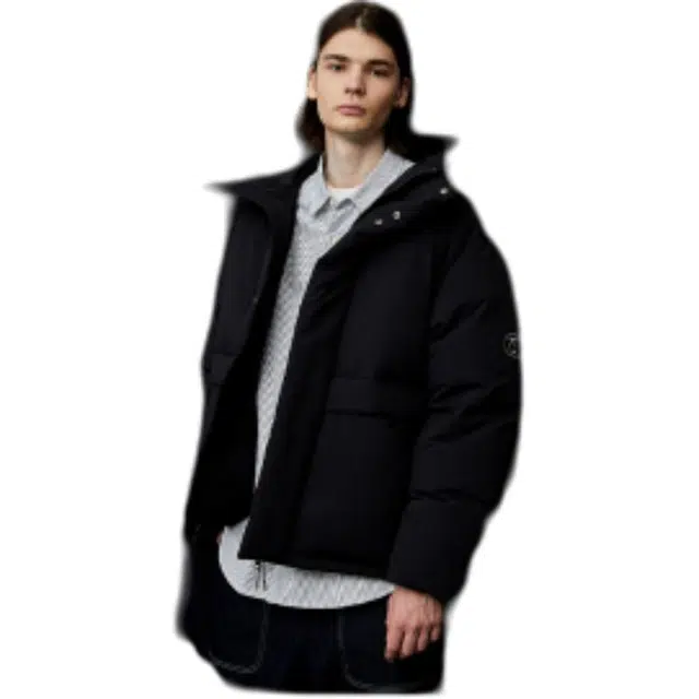 COVERNAT Down Hoodie Jacket Black