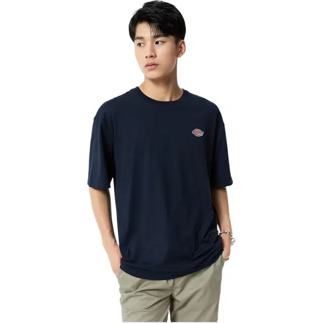 Dickies Logo Embroidery Tee Navy