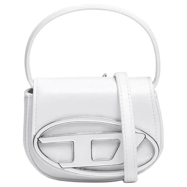 DIESEL Mini D-ring Bag White