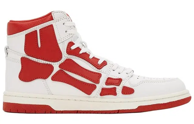 AMIRI Skel-Toe Hi White Red