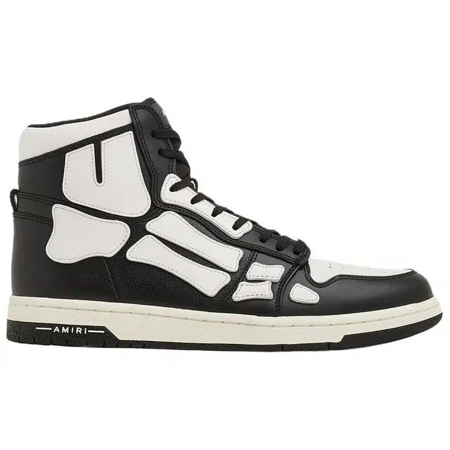 AMIRI Skel-Toe Hi Black White