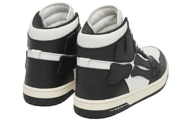AMIRI Skel-Toe Hi Black White